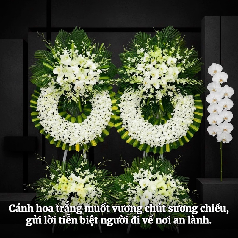 Kệ Kính Viếng Đôi Vòng Trắng VIP